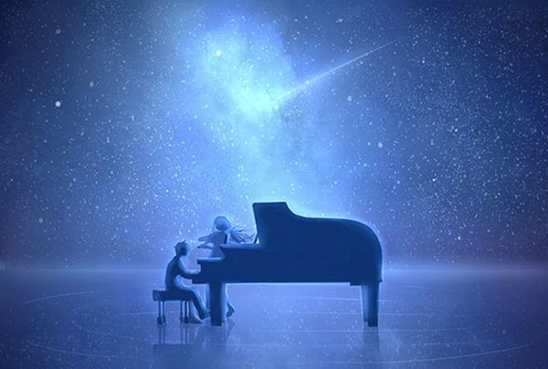 求一些和鋼琴有關的二次元唯美圖片。